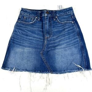 Abercrombie And Fitch A&F Denim Jean Mini Skirt Sz 25